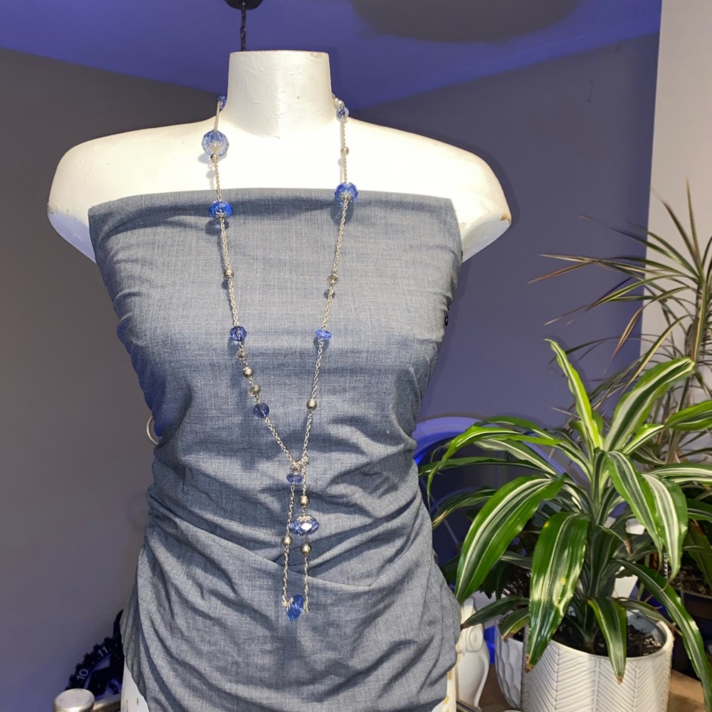 💙 Zara BNWT Elegant Strapless Gray Body Suit - Picture 3 of 11